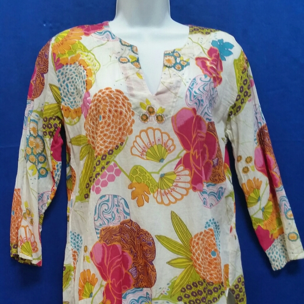Tunic Top, colorful, light cotton